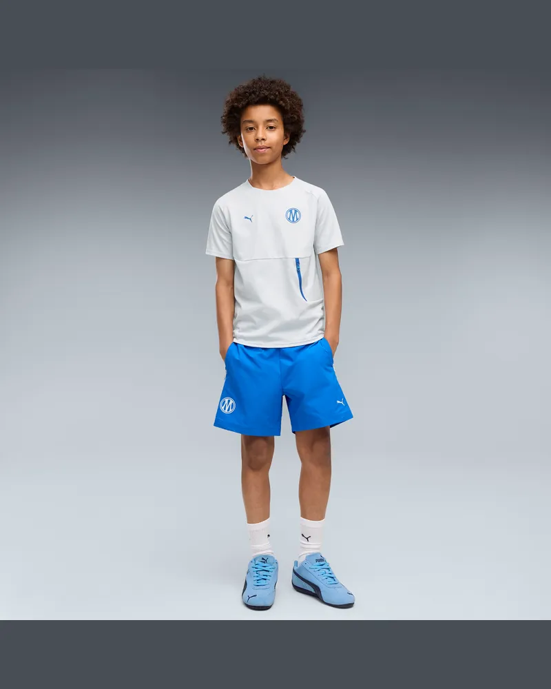 Puma Olympique de Marseille TECH Relaxed Gewebte Shorts Teenager, Kleidung, Blau Blau