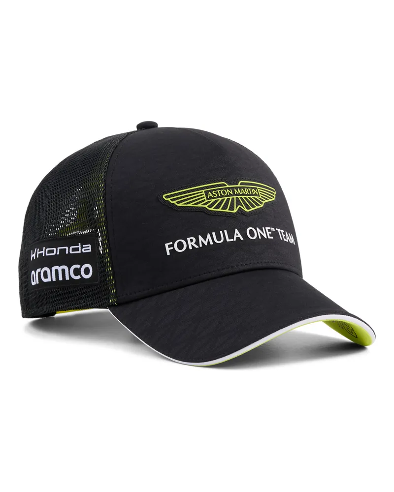 Puma x ASTON MARTIN ARAMCO F1® TEAM Replica Stroll Trucker Cap, Accessoires, Schwarz Schwarz