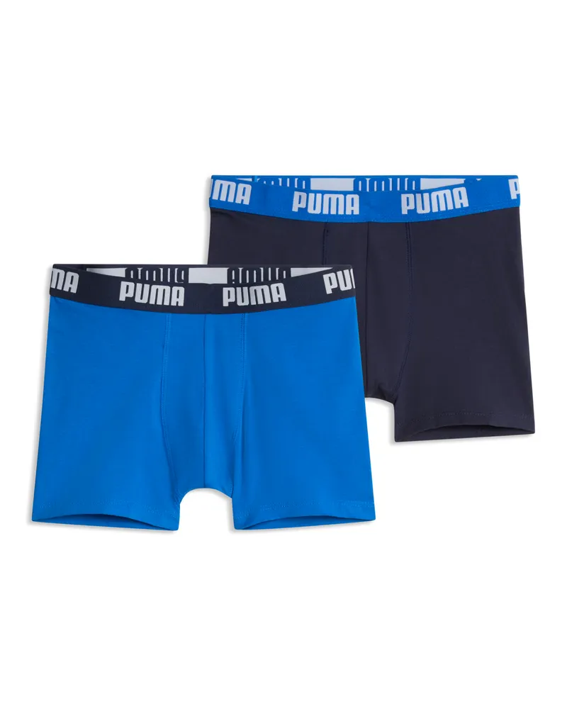 Puma Everyday Basic Boxershorts Teenager (2er-Pack), Kleidung, Blau Blau
