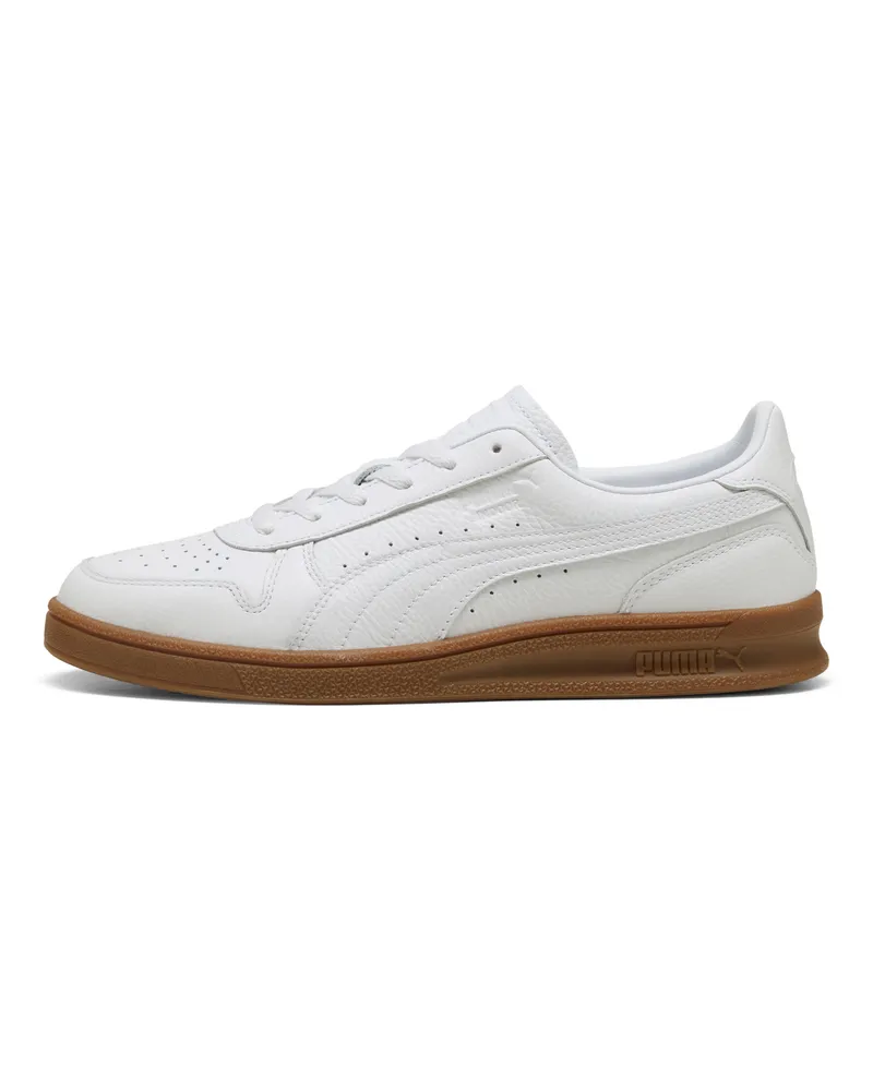 Puma Indoor Leather Sneakers Unisex, Schuhe, Weiß Weiß
