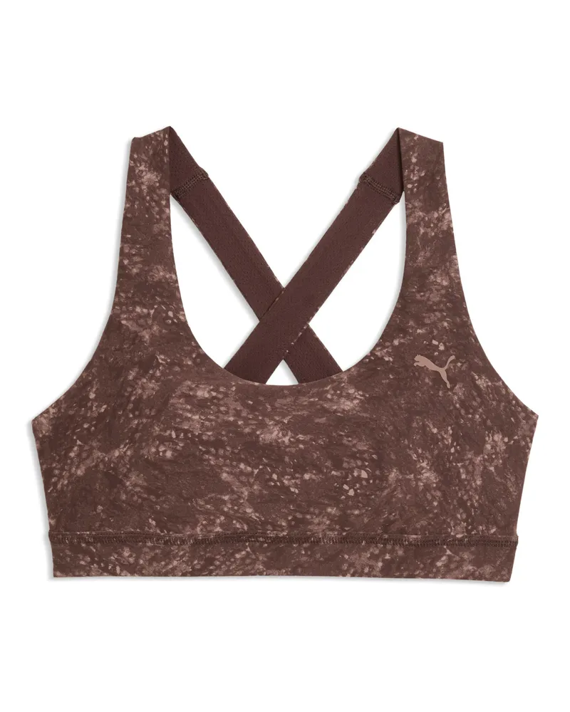 Puma CLOUDSPUN Sport-BH mit Print Damen, Accessoires, Braun Braun