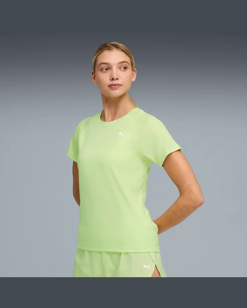 Puma VELOCITY Lauf-T-Shirt Damen, Kleidung, Grün Grün