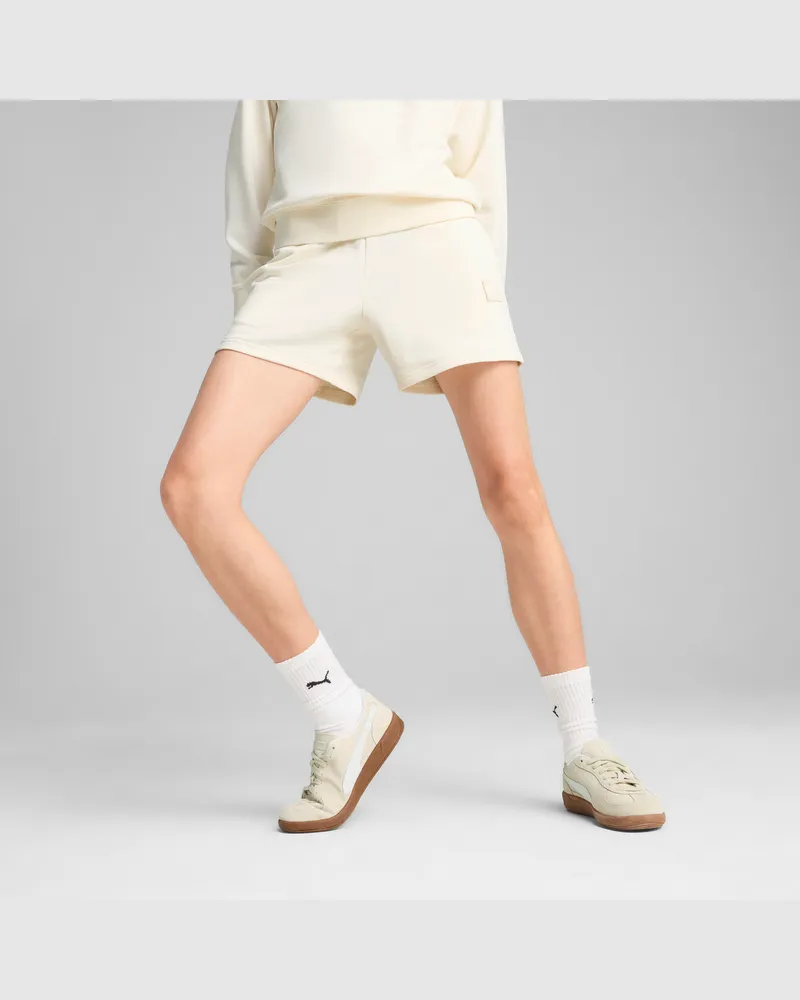 Puma ESS ELEVATED 5" Shorts mit mittelhohem Bund Damen, Kleidung No