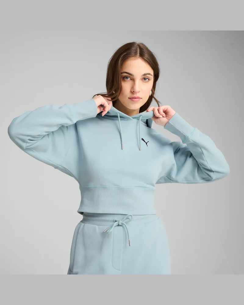 Puma PREMIUM ESS Relaxed Fit Hoodie mit Grafik Damen, Kleidung, Grün Grün