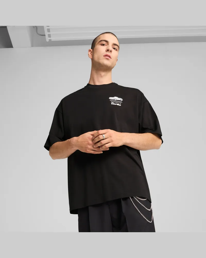 Puma Porsche Legacy Graphic T-Shirt 1 Herren, Kleidung, Schwarz Schwarz