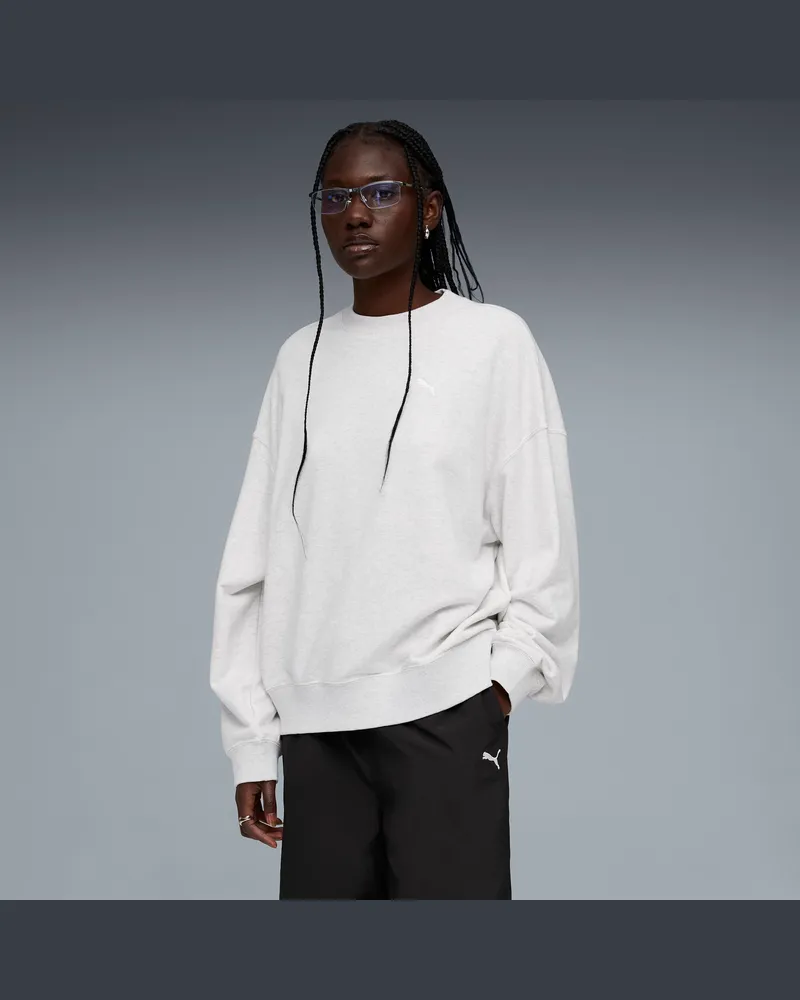 Puma Wardrobe Essentials Oversized Sweatshirt Damen, Kleidung, WeiÃŸ Weiãÿ