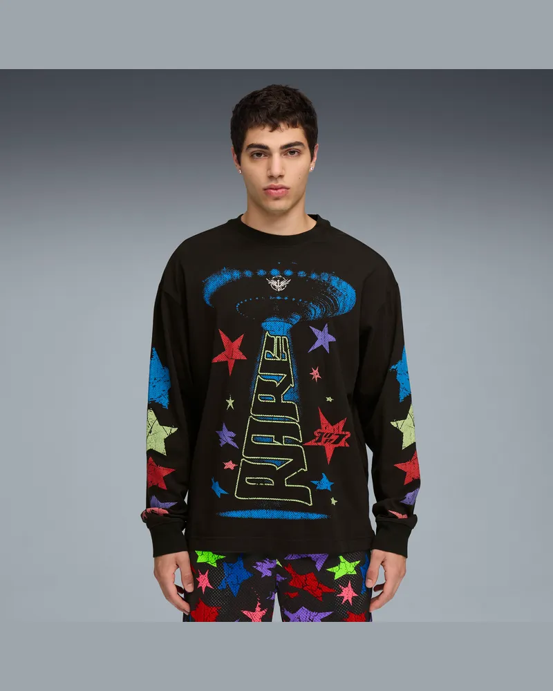 Puma LaMelo Star Vision Langarmshirt Herren, Kleidung, Schwarz Schwarz