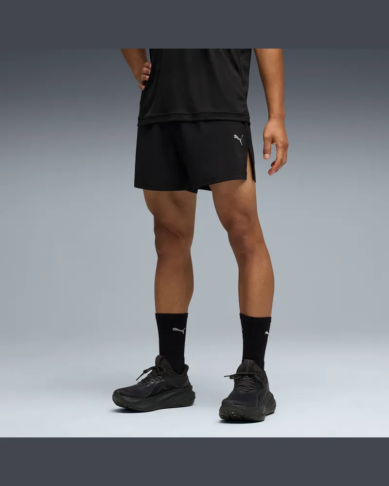 Puma Dreamrun dryCELL 5" Laufshorts Herren, Kleidung, Schwarz Schwarz