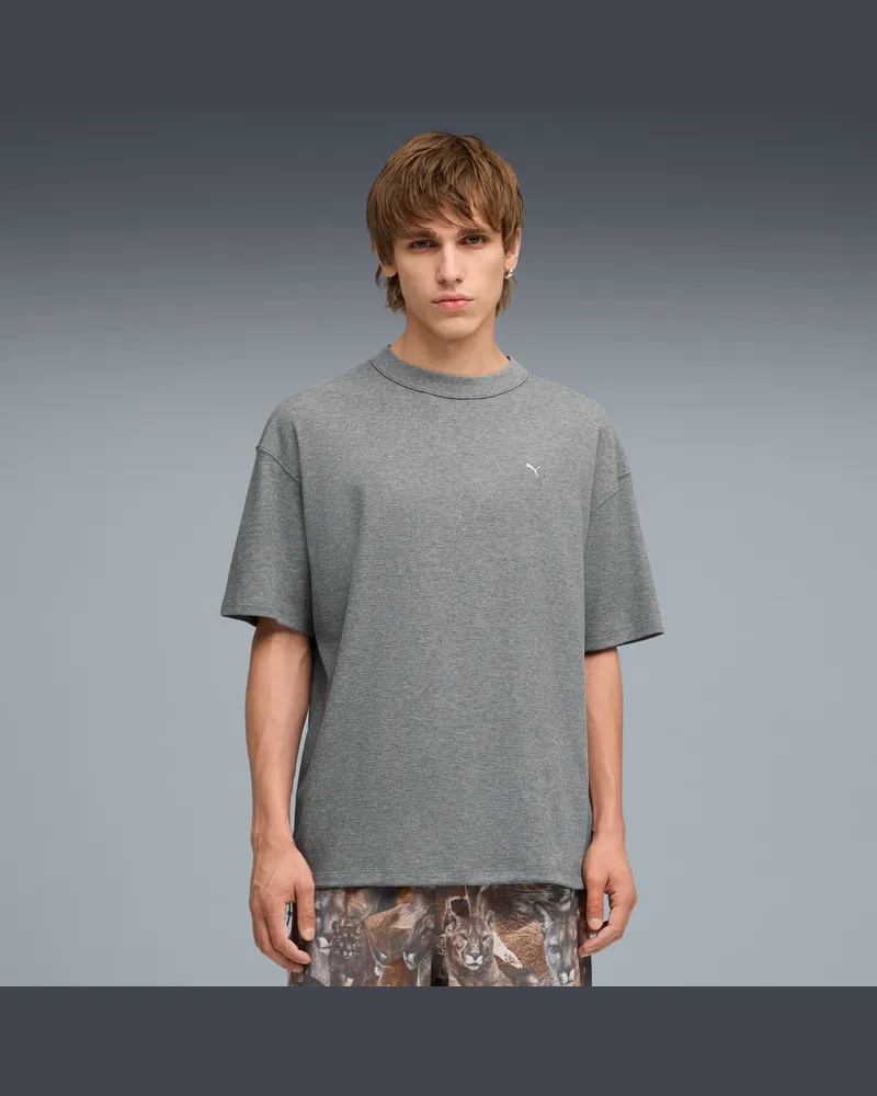 Puma MMQ Waffle T-Shirt Herren, Kleidung, Grau Grau
