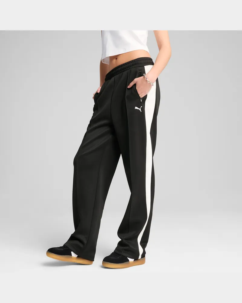 Puma T7 Always On Straight Trainingshose Damen, Kleidung, Schwarz Schwarz