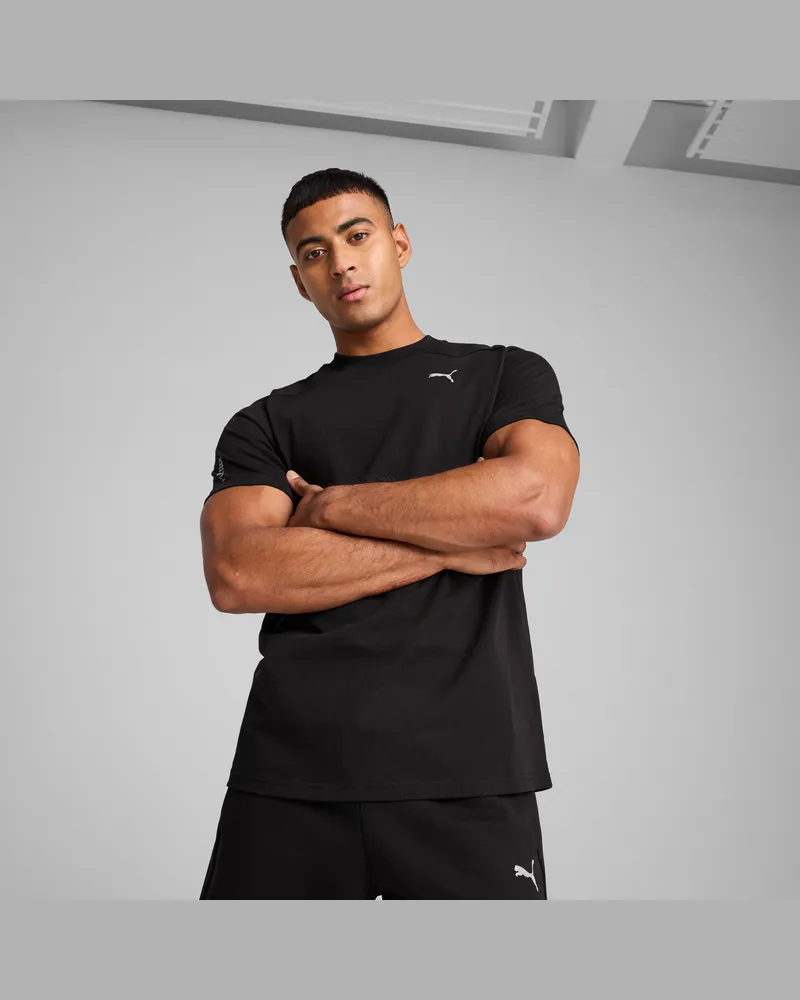 Puma TECH T-Shirt Herren, Kleidung, Schwarz Schwarz