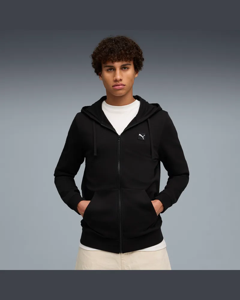 Puma Essentials Elevated Hoodie Herren, Kleidung, Schwarz Schwarz