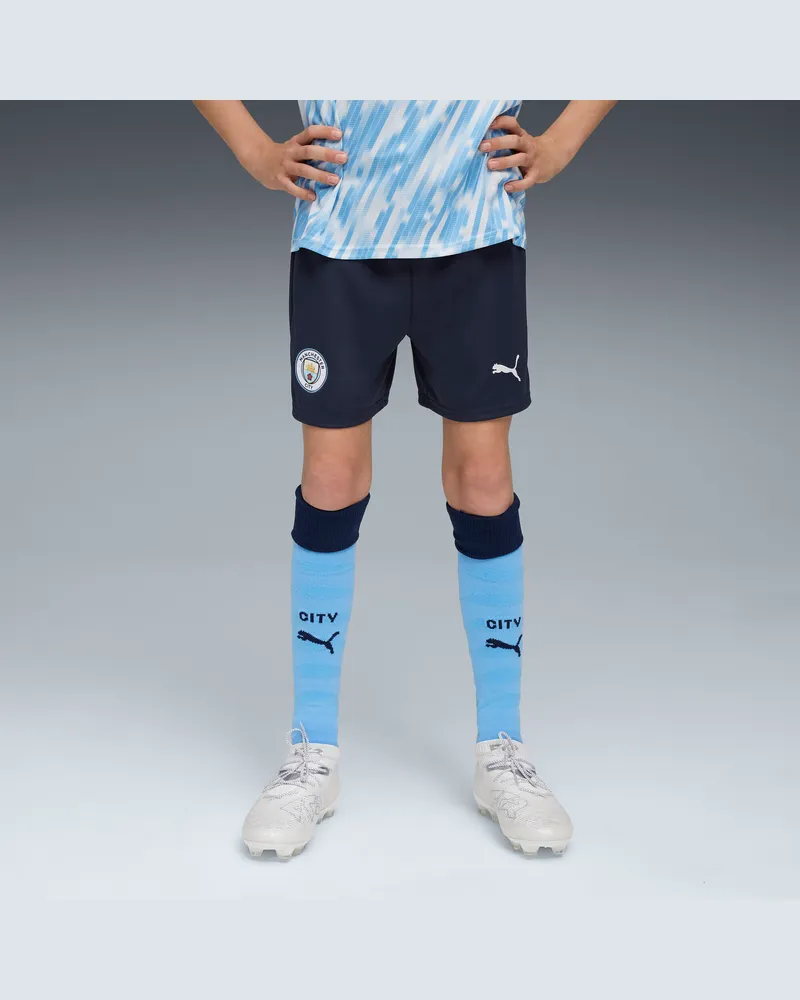 Puma Manchester City 25/26 Shorts Teenager, Kleidung, Blau Blau