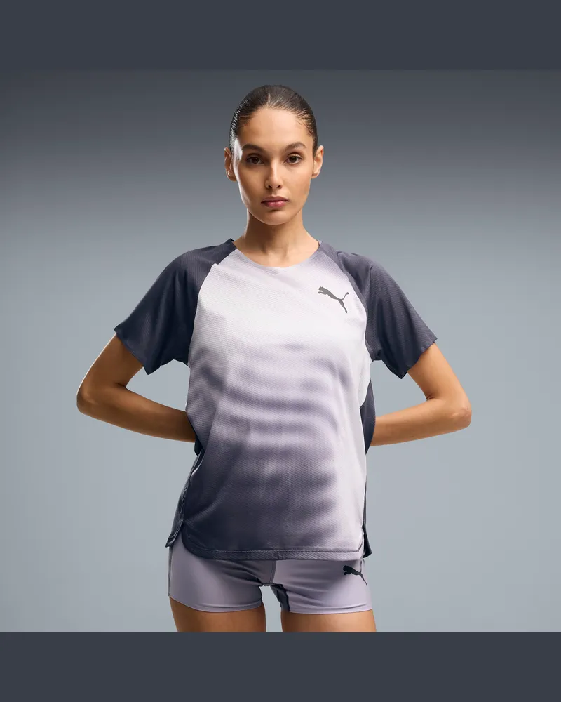 Puma Lightspeed Graphic Laufshirt Damen, Kleidung, Grau Grau