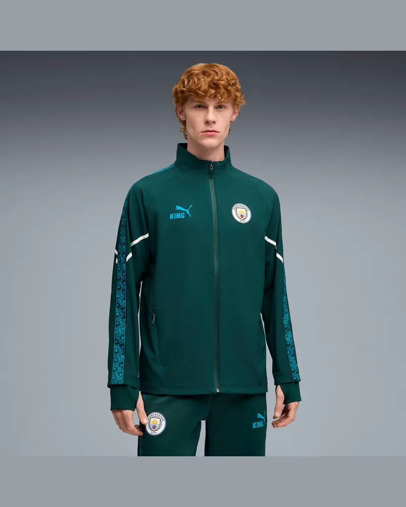 Puma Manchester City KING Ultimate Anthem Trainingsjacke Herren, Kleidung, GrÃ¼n Grã¼n