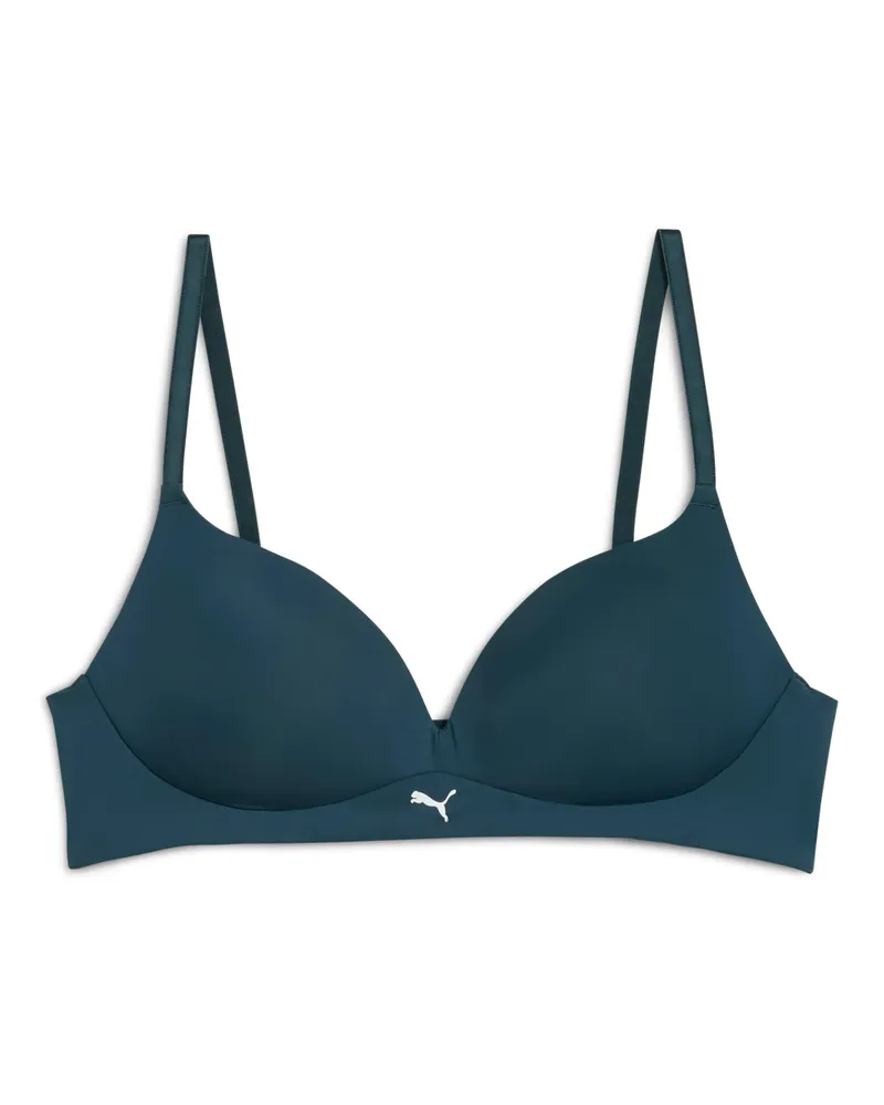 Puma Soft Padded BH Damen (1er-Pack), Kleidung, Blau Blau