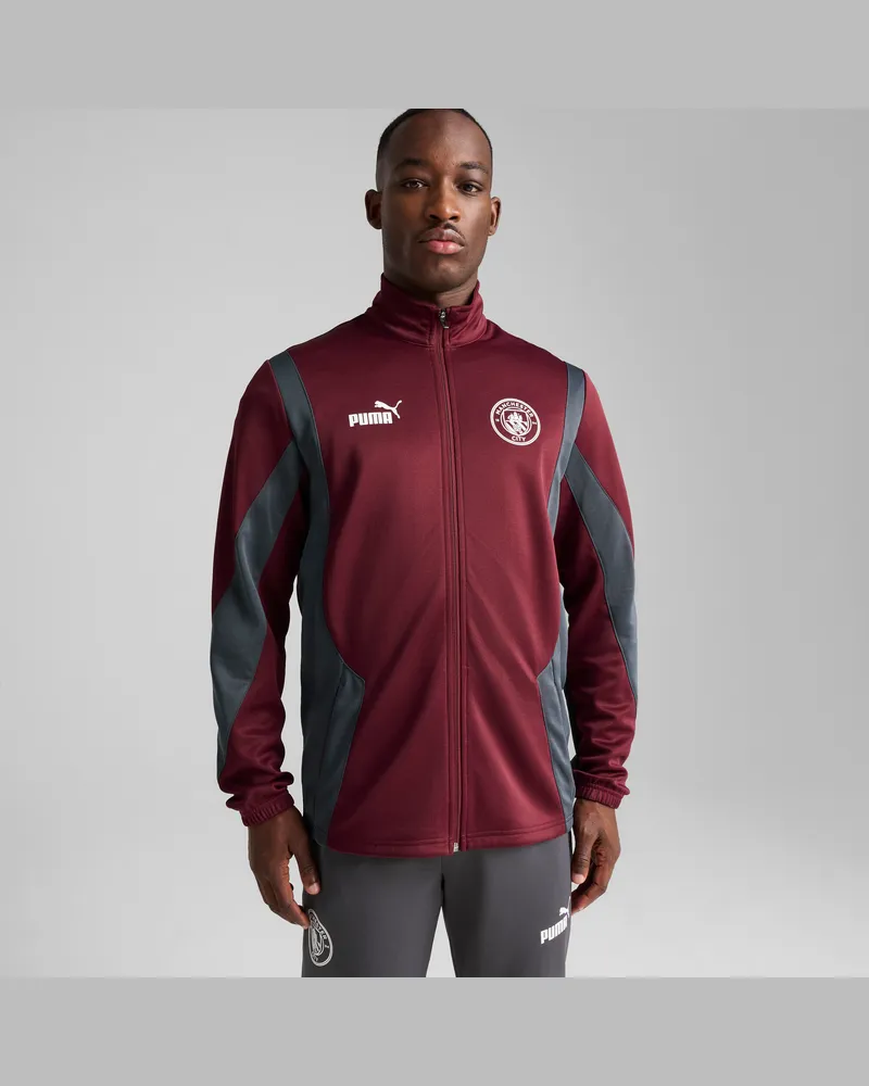 Puma Manchester City ftblNRGY+ Jacke Herren, Kleidung, Rot Rot