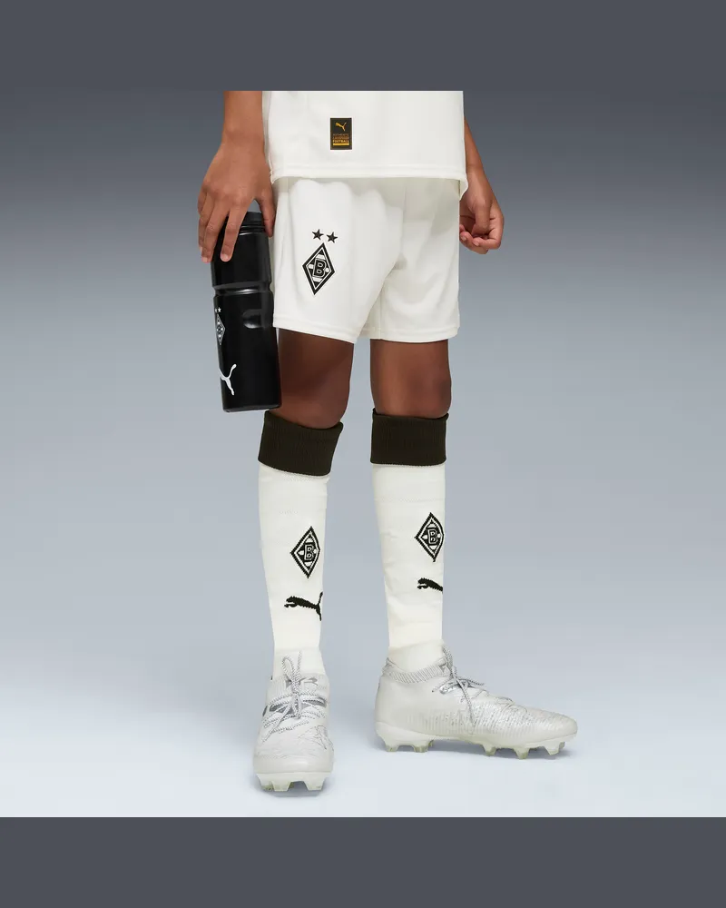 Puma Borussia MÃ¶nchengladbach 25/26 Shorts Teenager, Kleidung, WeiÃŸ Weiãÿ