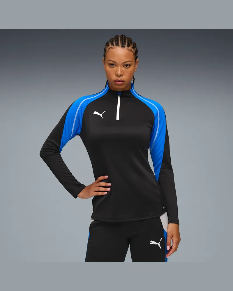 Puma IndividualBLAZE Fußballtop mit viertellangem Reißverschluss Damen, Kleidung, Schwarz Schwarz