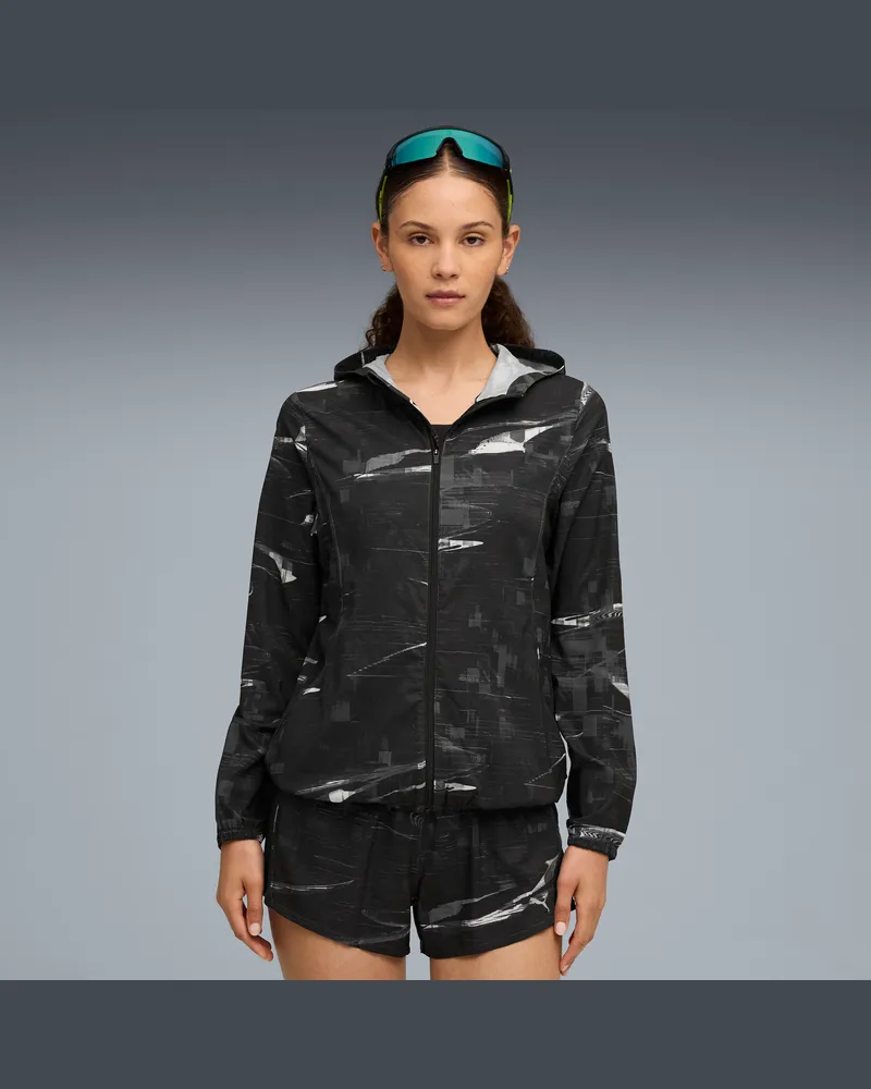 Puma RUN VELOCITY Gewebte Jacke Damen, Kleidung, Schwarz Schwarz