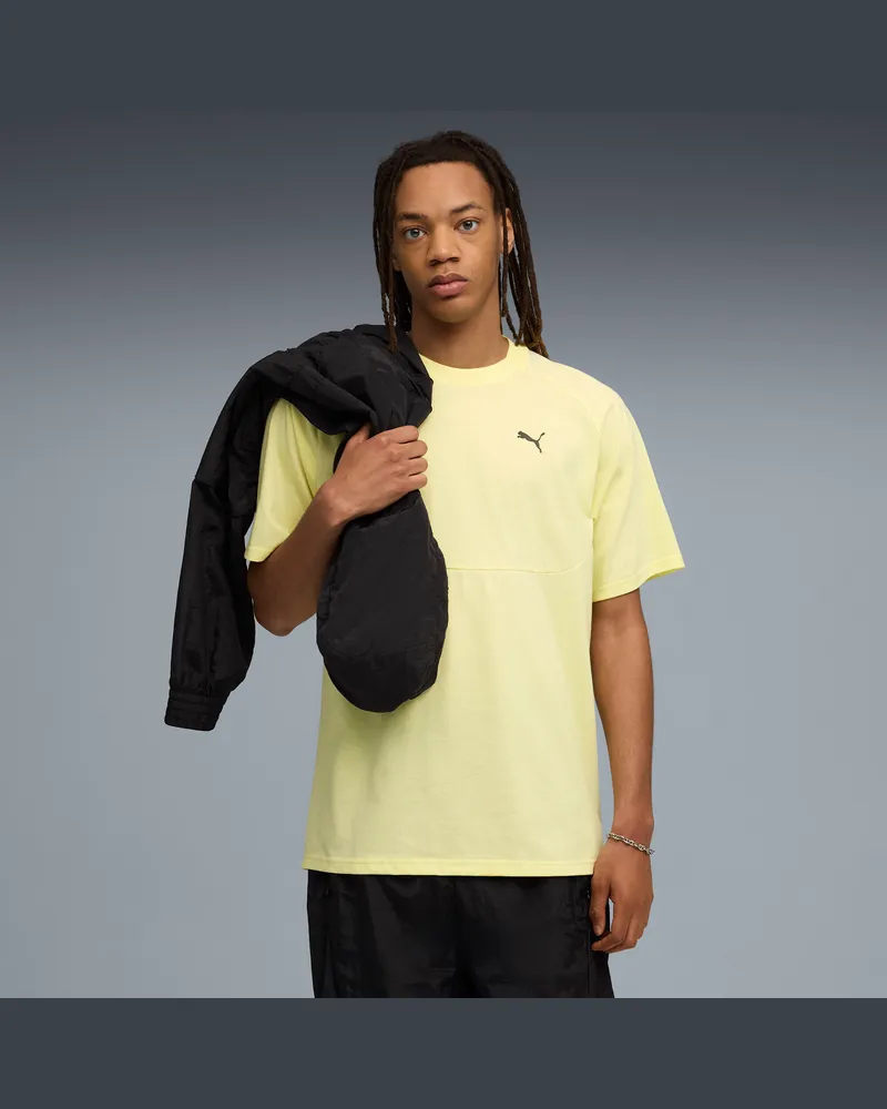 Puma TECH Graphic Relaxed T-Shirt Herren, Kleidung, Gelb Gelb