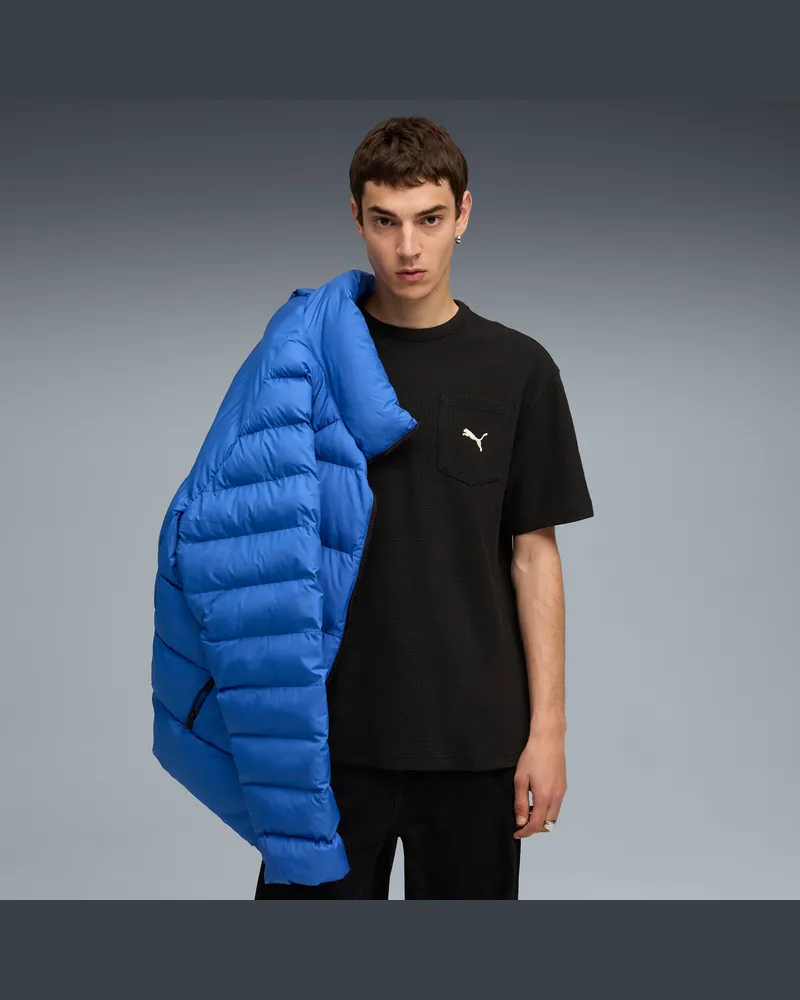 Puma Class Relaxed Pinnacle T-Shirt Herren, Kleidung, Schwarz Schwarz