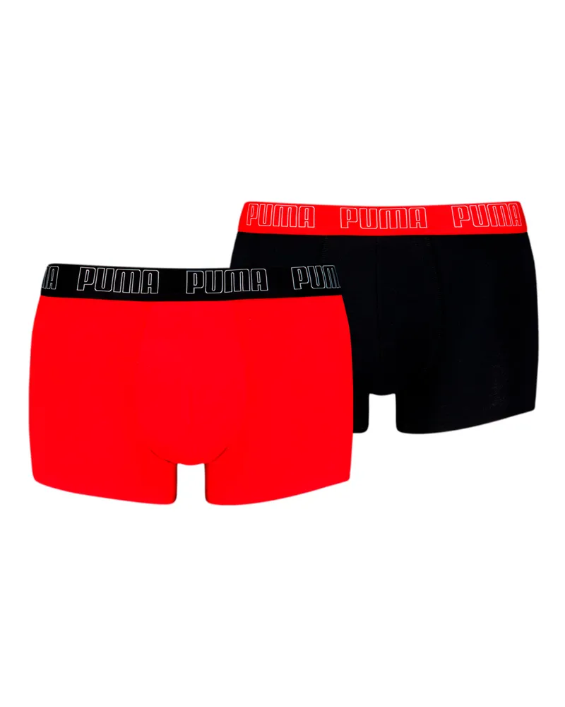 Puma Trunks Herren (2er-Pack), Kleidung, Rot Rot