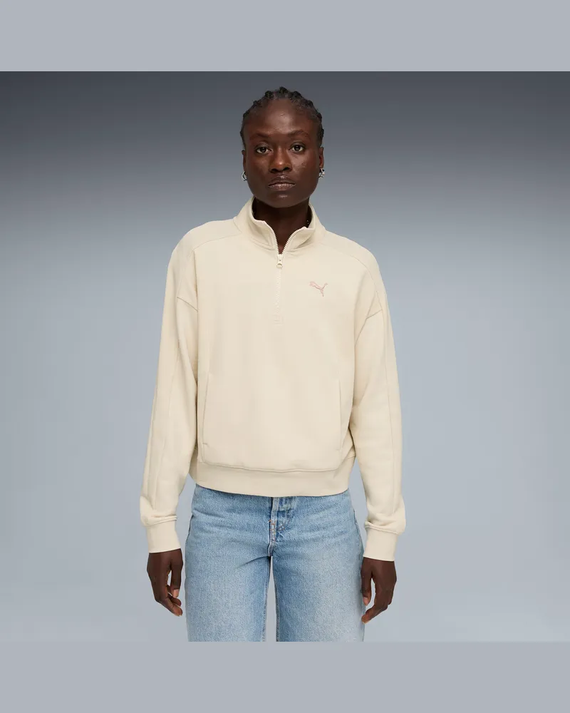 Puma Class Relaxed Sweatshirt Damen, Kleidung, Weiß Weiß