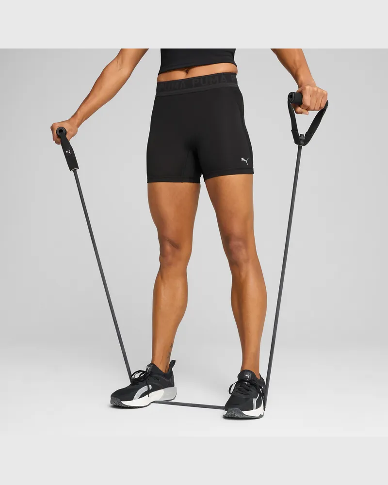 Puma LACE Hochgeschnittene 5" Radlerhose Damen, Kleidung, Schwarz Schwarz