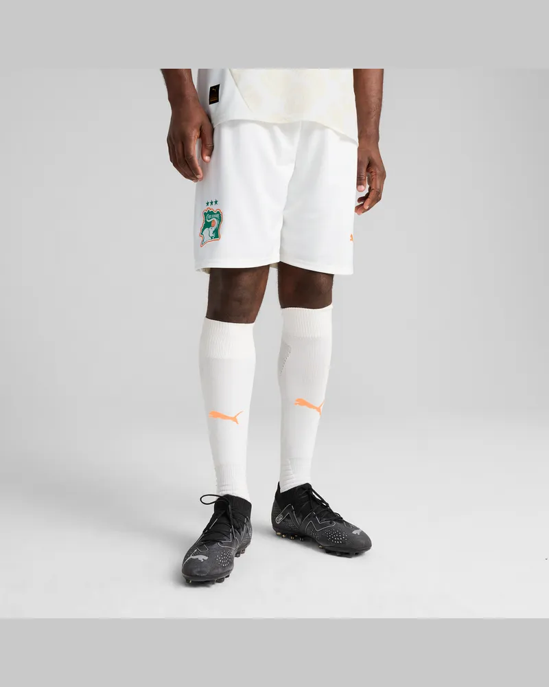 Puma Elfenbeinküste 2025 Shorts Herren, Kleidung, Weiß Weiß