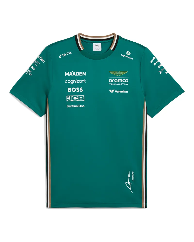 Puma x ASTON MARTIN ARAMCO F1® TEAM Replica Alonso T-Shirt Herren, Accessoires, Grün Grün