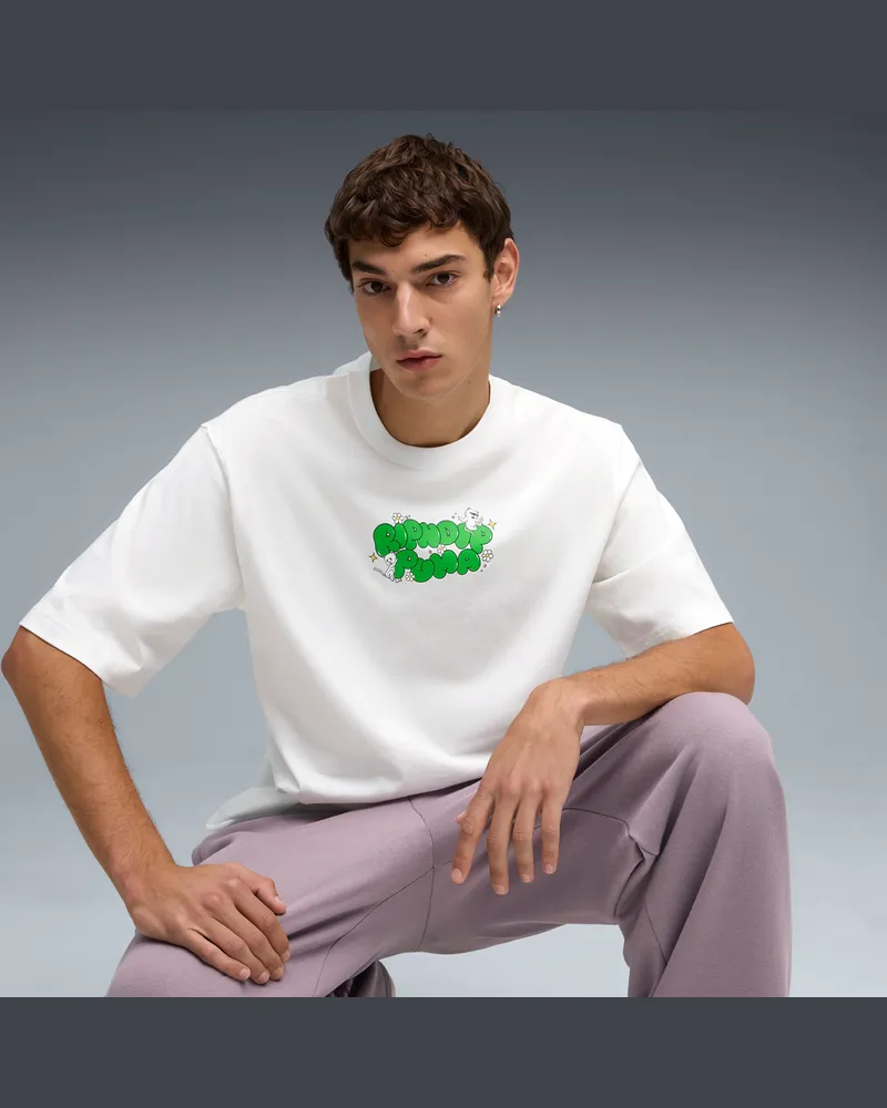 Puma x RIPNDIP Boxy T-Shirt Unisex, Kleidung, Weiß Weiß