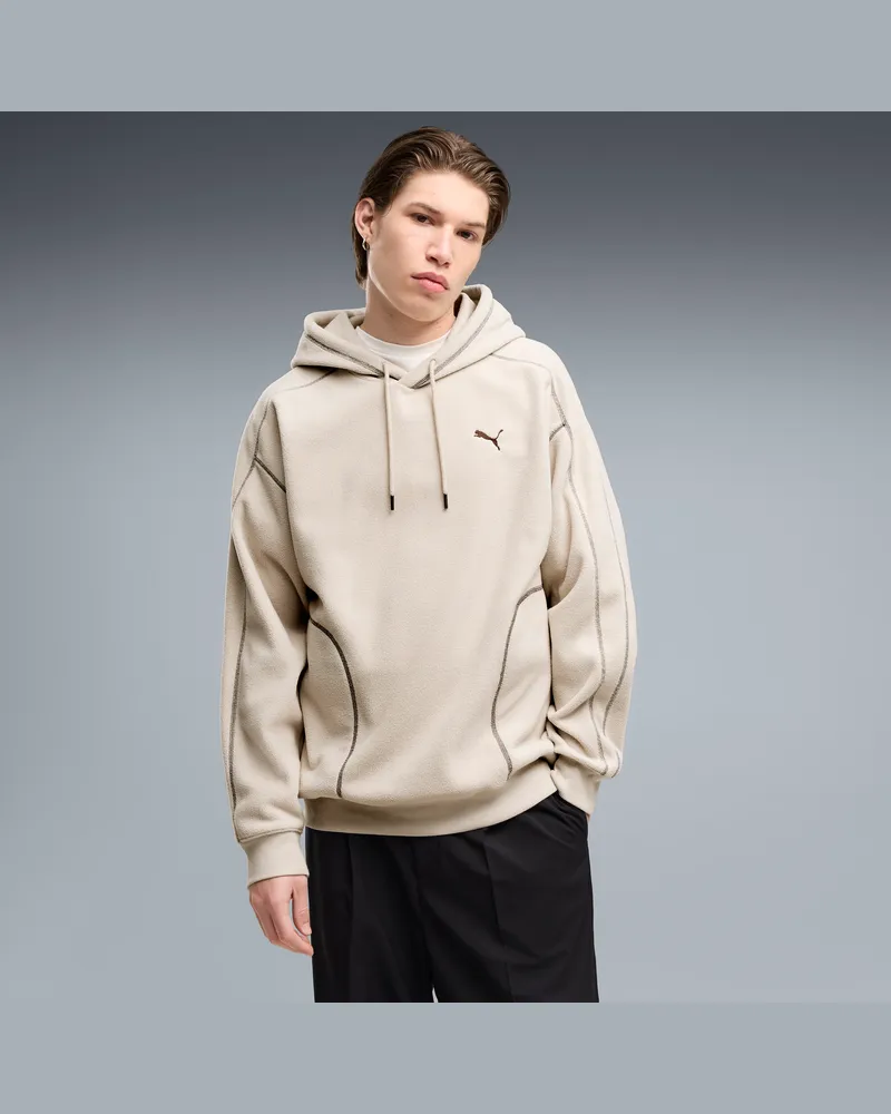 Puma Essentials Elevated Relaxed Winter-Hoodie Herren, Kleidung Beige