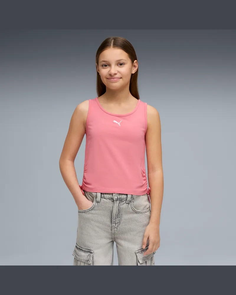 Puma Essentials Slim Knotted Tanktop Teenager, Accessoires, Rosa Rosa
