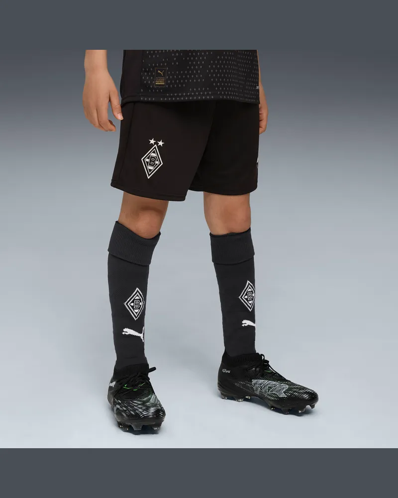 Puma Borussia MÃ¶nchengladbach 25/26 Shorts Teenager, Kleidung, Schwarz Schwarz