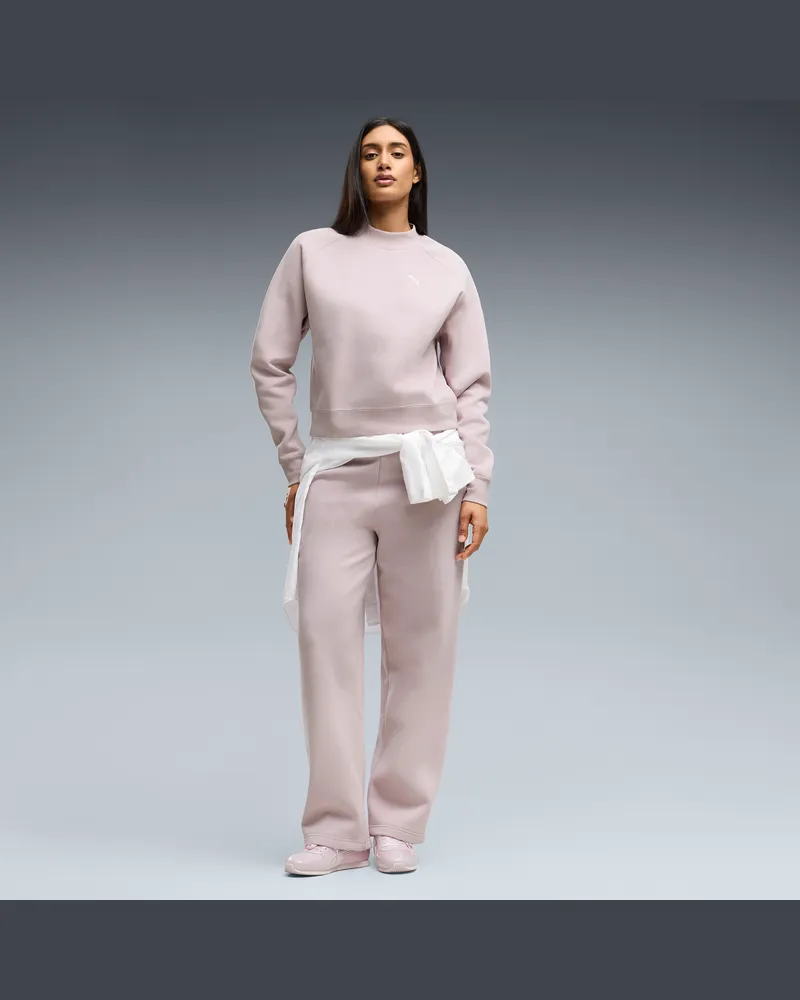 Puma Loungewear Fleece Trainingsanzug Damen, Kleidung, Rosa Rosa
