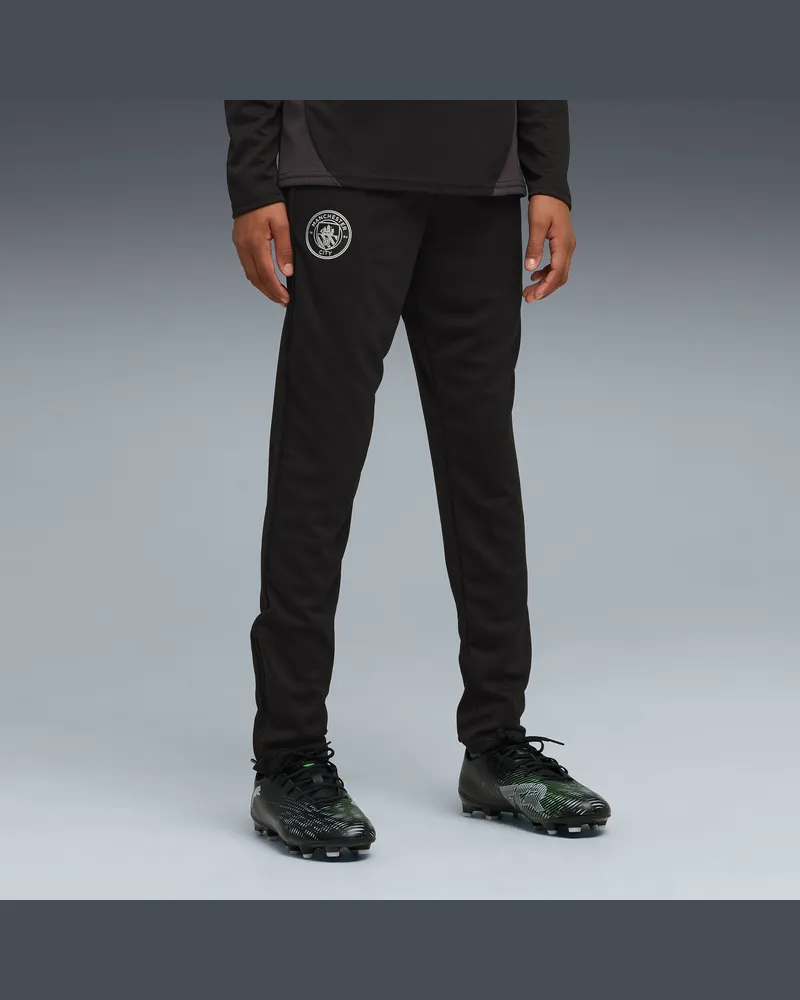 Puma Manchester City Trainingshose Teenager, Kleidung, Schwarz Schwarz