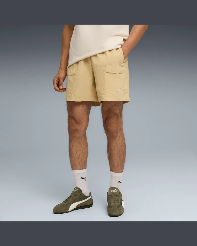 Puma WARDROBE ESS Relaxed 6" Cargoshorts Herren, Kleidung, Schwarz Schwarz