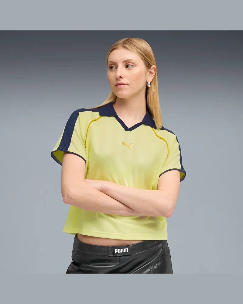 Puma T7 Relaxed Fußballtrikot Damen, Kleidung, Gelb Gelb