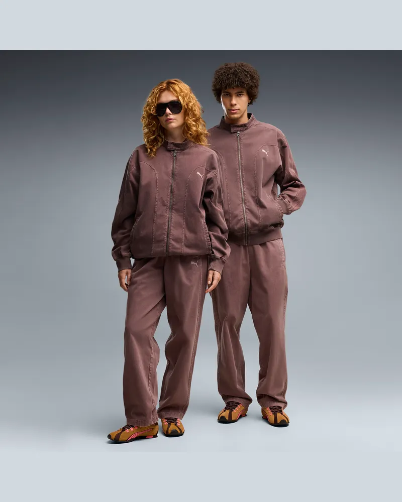 Puma FUTURE..ARCHIVE Relaxed Washed Twill Trainingshose Unisex, Accessoires, Braun Braun