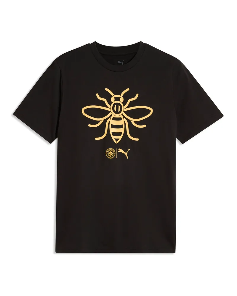 Puma Manchester City ftblCulture T-Shirt Herren, Accessoires, Schwarz Schwarz