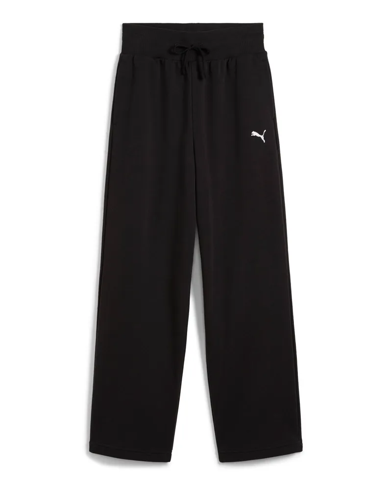 Puma Wardrobe Essentials Relaxed Wide Leg Jogginghose Teenager, Accessoires, Schwarz Schwarz