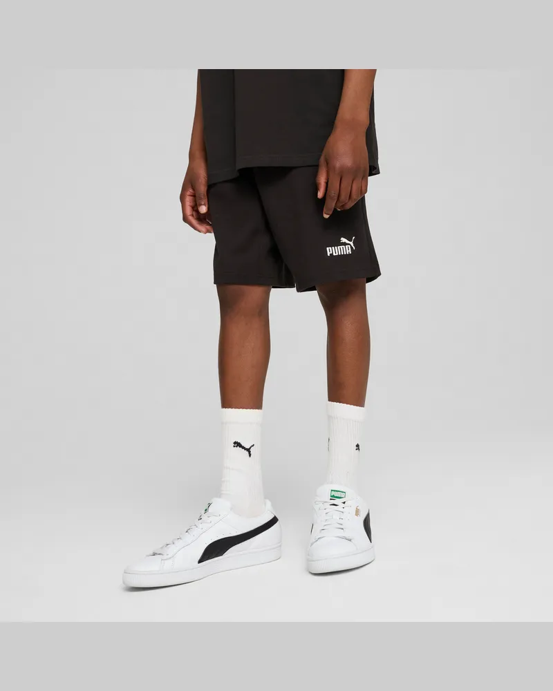 Puma ESS No. 1 Logo Jersey Shorts Teenager, Kleidung, Schwarz Schwarz