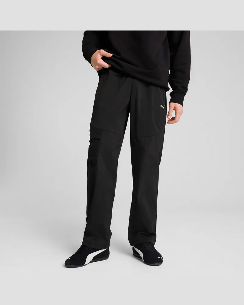 Puma TECH Relaxed Cargohose Herren, Kleidung, Schwarz Schwarz