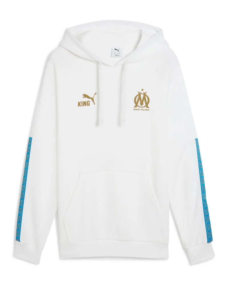 Puma Olympique de Marseille KING Hoodie Herren, Accessoires, Weiß Weiß