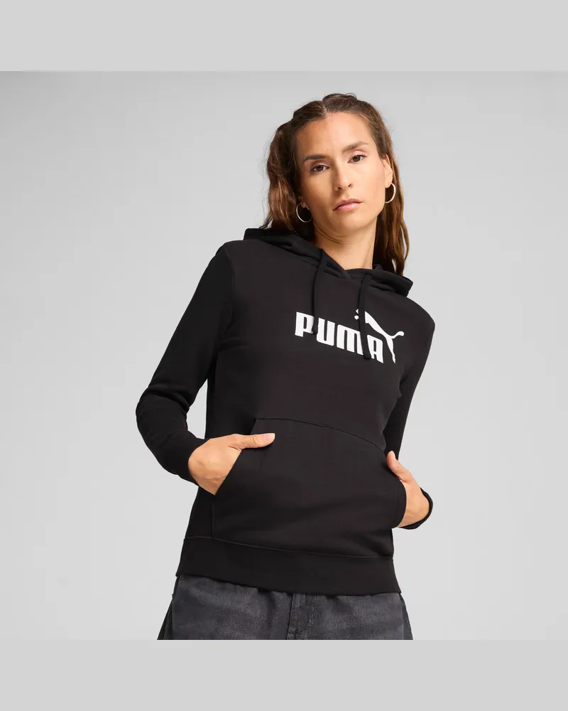 Puma ESS No. 1 Logo Hoodie Damen, Kleidung, Schwarz Schwarz