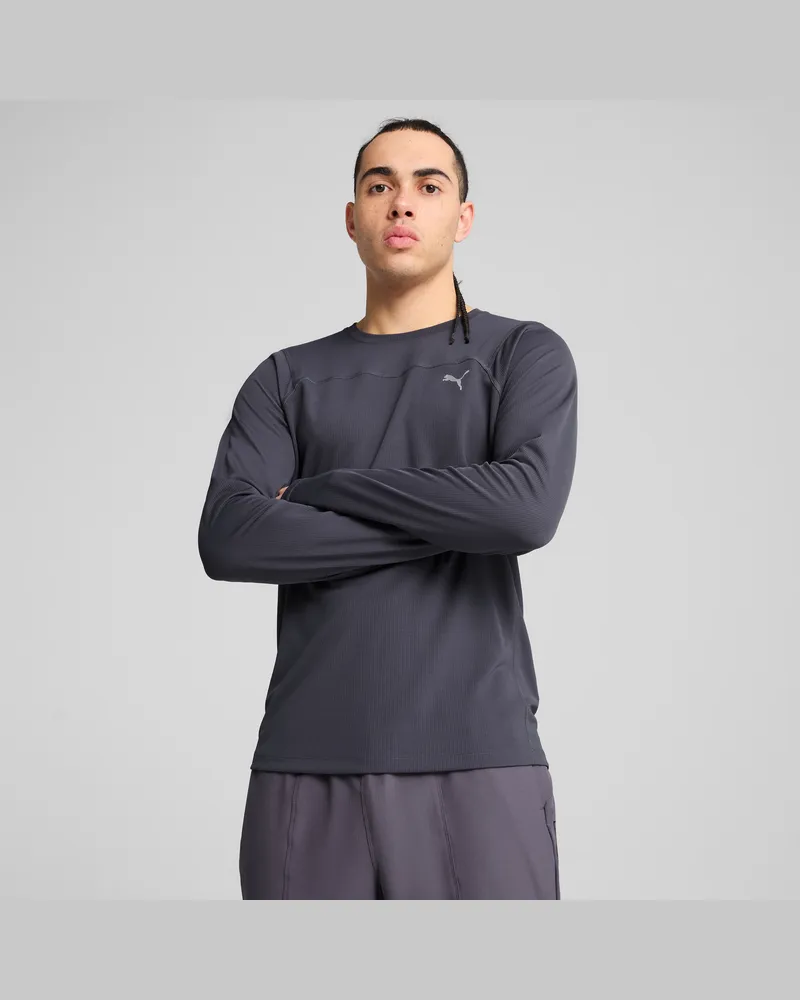Puma SEASONS Langarm-Shirt Herren, Kleidung, Grau Grau