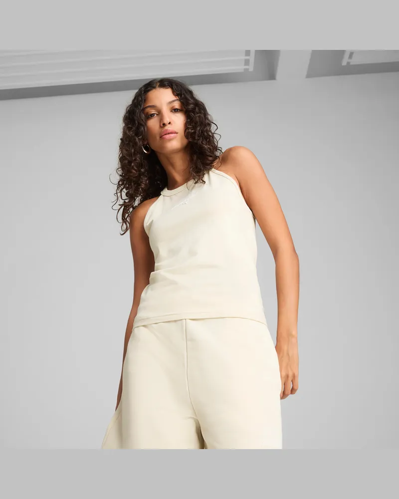 Puma CLASS Kurzes Slim Fit Tanktop Damen, Kleidung, Weiß Weiß