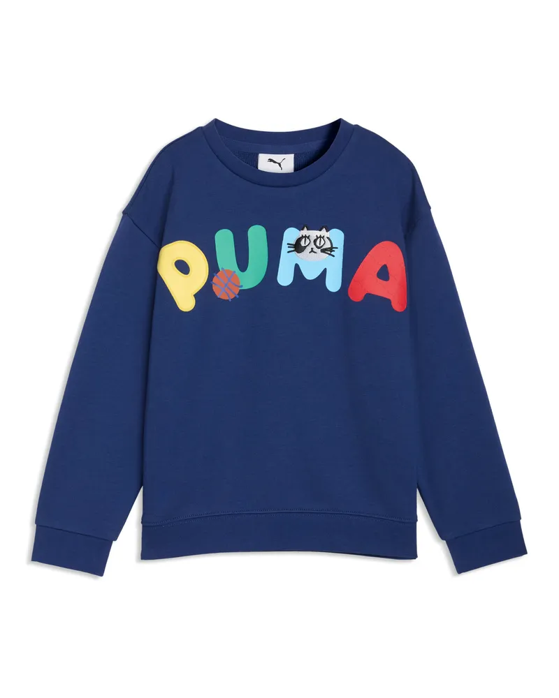 Puma Sporty Cats Relaxed Sweatshirt Kinder, Accessoires, Blau Blau