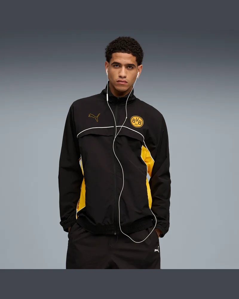Puma Borussia Dortmund FtblStatement Cellerator Jacke Herren, Kleidung, Schwarz Schwarz